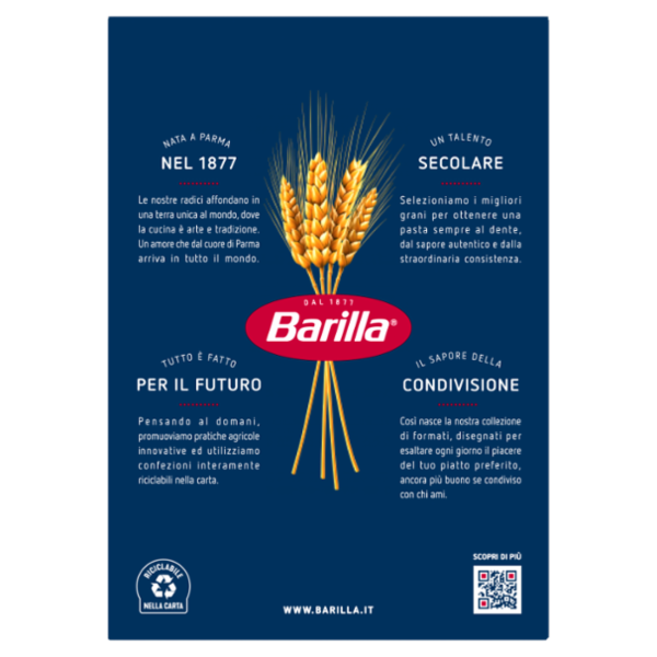 Barilla Pasta Ziti Tagliati n.74 100% Grano Italiano 500g