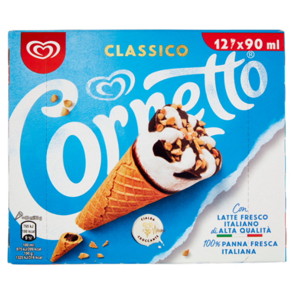 Cornetto Algida Classico 12 x 60 g