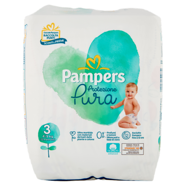 Pampers Protezione Pura 3 22 pz