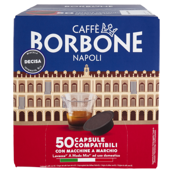 Caffè Borbone Miscela Decisa Capsule Compatibili Lavazza* A modo Mio* 50 x 7,2 g