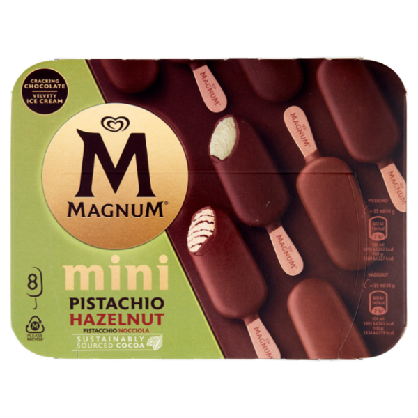 Magnum Mini Pistacchio Nocciola 8 x 44 g