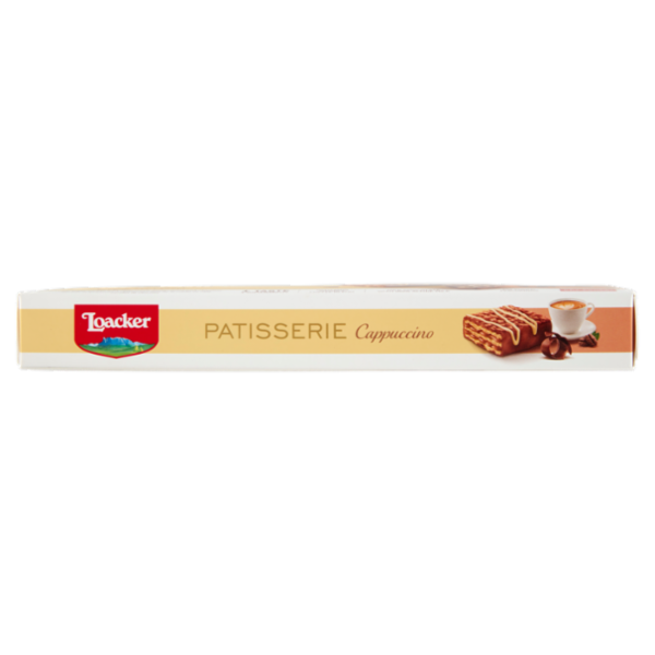 Loacker Patisserie Cappuccino Wafer ricoperti di cioccolato al latte con crema al caffè Wafers 100g