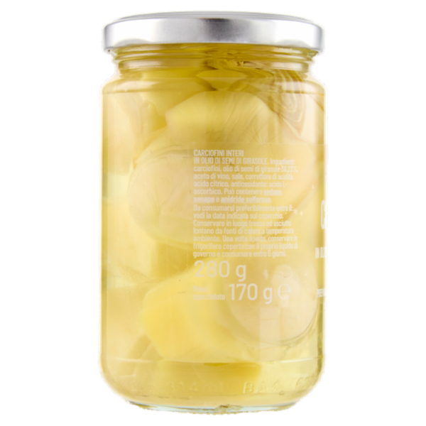 Selex Carciofini Interi in Olio di Semi di Girasole 280 g