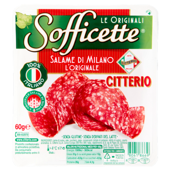 Citterio Sofficette Salame di Milano l'Originale 60 g