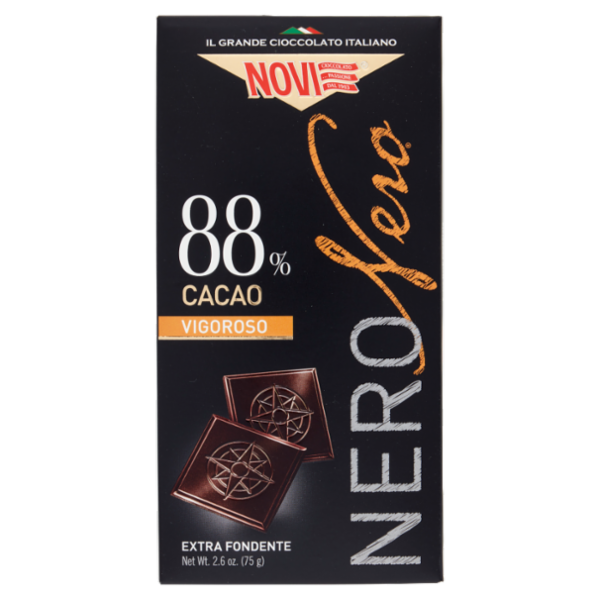 Novi NeroNero 88% Cacao Vigoroso Extra Fondente 75 g