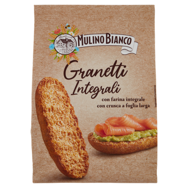 Mulino Bianco Granetti Crostini integrali Ricchi di Fibre 280g