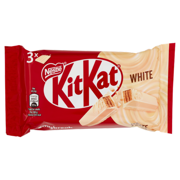 KITKAT White Wafer con copertura Bianca 3 snack da 41,5g