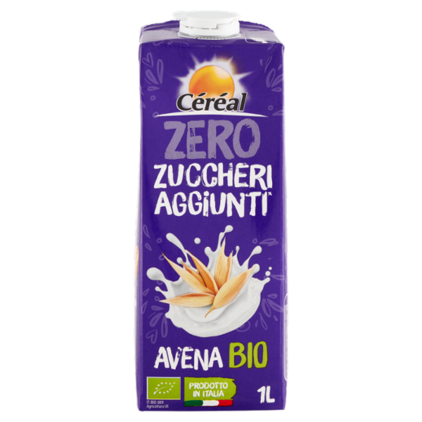 Céréal Zero Zuccheri Aggiunti* Avena Bio drink, bevanda vegetale - 1L