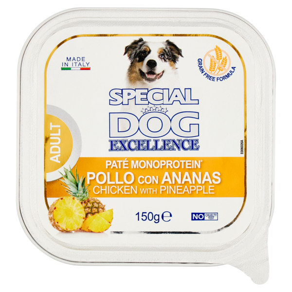 Special Dog Excellence Adult Patè Monoprotein* Pollo con Ananas 150 g