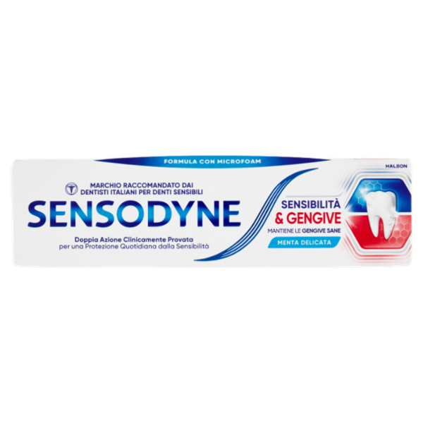 Sensodyne Sensibilità & Gengive, Dentifricio per Denti sensibili e Fastidi Gengivali, 75ml