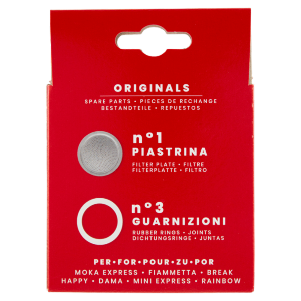 Bialetti 3 Guarnizioni & Piastrina 1 tazza