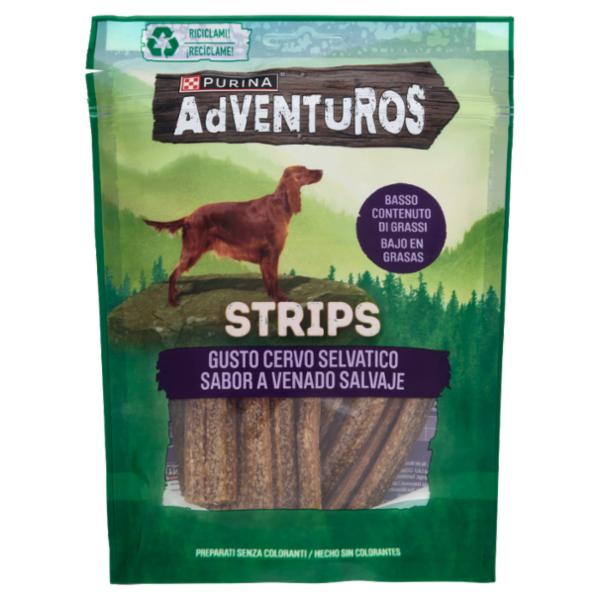 PURINA ADVENTUROS Strips Cervo Selvatico 90g