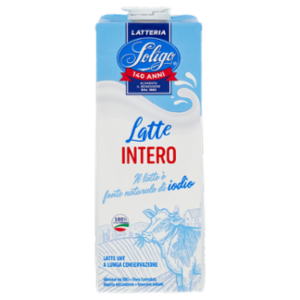 Latteria Soligo Latte Intero Latte U.H.T. a Lunga Conservazione 1000 Ml