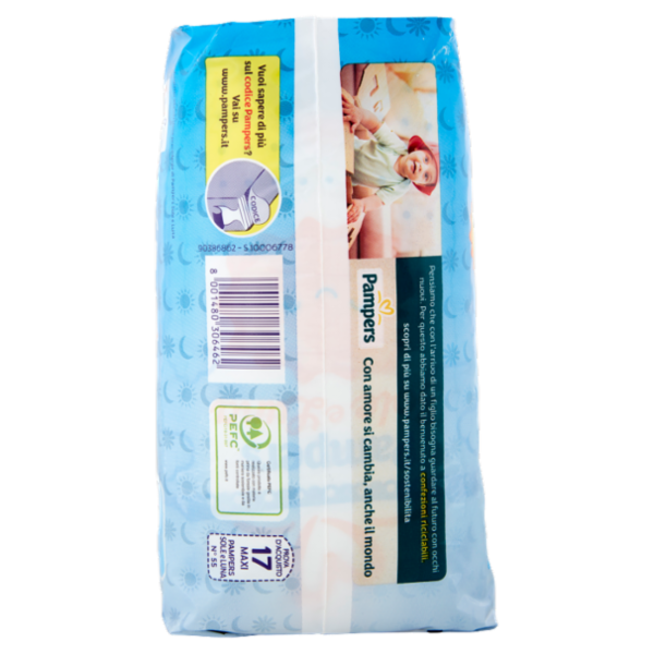 Pampers Sole e Luna 4 Maxi 17 pz