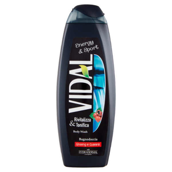 Vidal Energy & Sport Bagnodoccia Ginseng e Guaranà 500 ml
