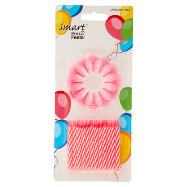 Smart PerLa Festa Candeline Rosa 24 pz