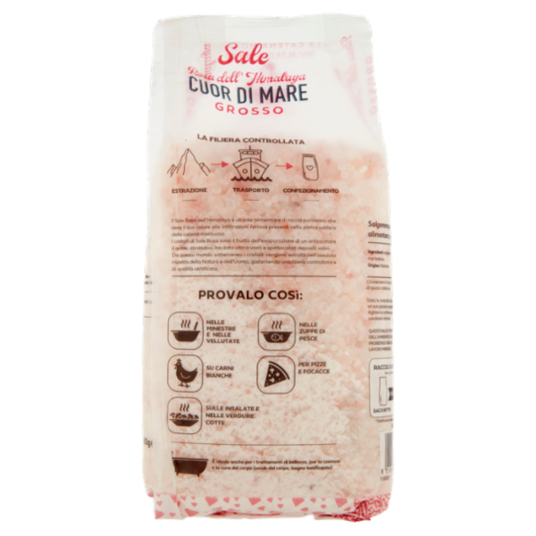 Cuor di Mare Sale Rosa dell'Himalaya Grosso 1000 g