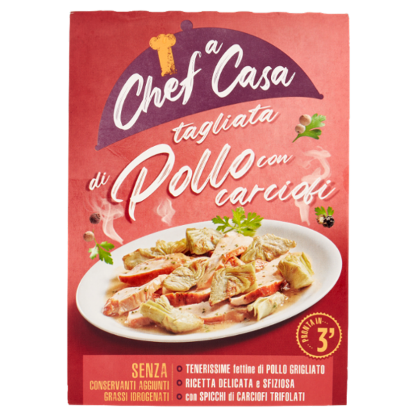 Chef a Casa tagliata di Pollo con carciofi 220 g