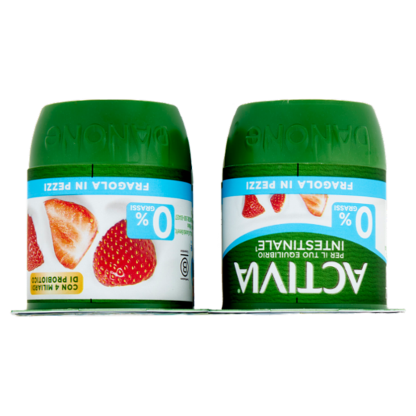 ACTIVIA Yogurt con Probiotico Bifidus, 0% Grassi, gusto Fragola, 4x125g