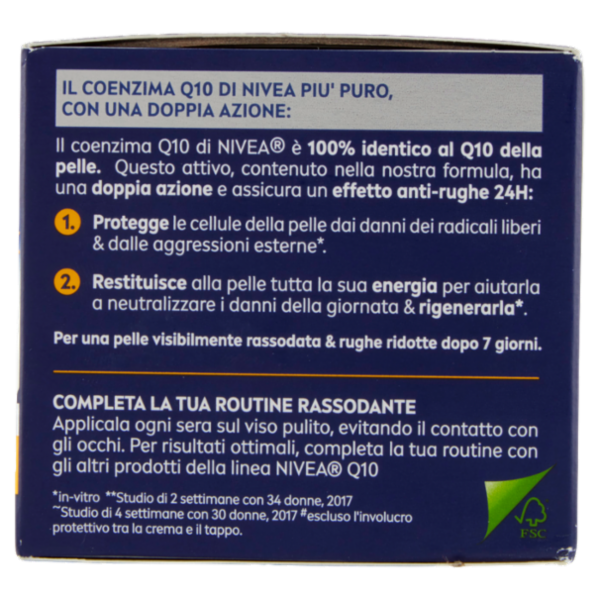 Nivea Q10 Anti-Rughe Power Crema Notte Rimpolpante 50 ml