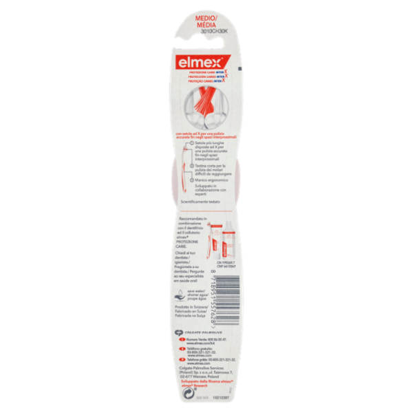 elmex spazzolino Protezione Carie Inter X pulizia profonda, medio