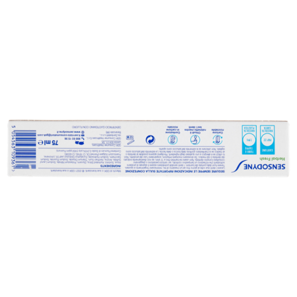 Sensodyne Dentifricio Herbal Fresh per Denti Sensibili Gengive Sane con Eucalipto e Finocchio 75 ml