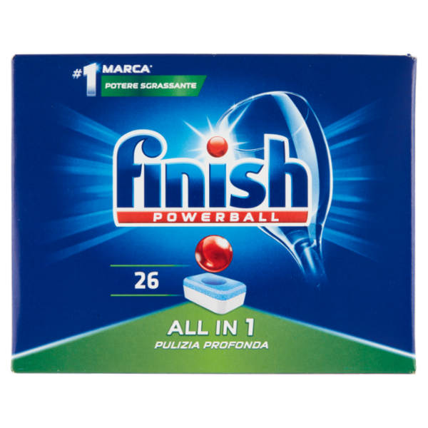 Finish All in One Regular pastiglie lavastoviglie 26 lavaggi 416 gr