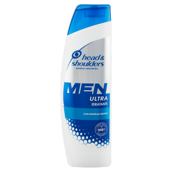 Head & Shoulders Shampoo Antiforfora Uomo, Men Ultra Idratante con Minerali Marini 225 ml