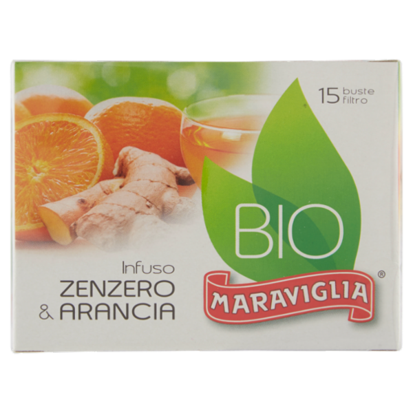 Maraviglia Bio Infuso Zenzero & Arancia 15 buste filtro 35 g