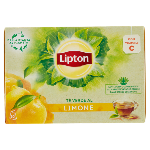 Lipton Té Verde al Limone 20 Filtri 26 g