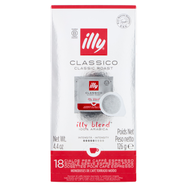 illy Classico 18 Cialde per Caffè Espresso 131 g