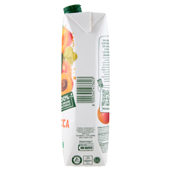 Zuegg Skipper Albicocca Senza zuccheri aggiunti* 1000 ml