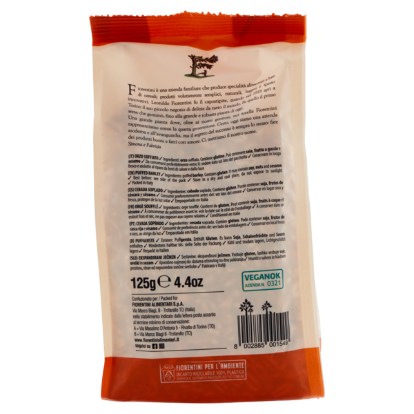 Fiorentini i Cereali Orzo Soffiato 125 g