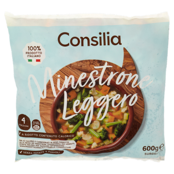Consilia Minestrone di Verdure Leggero Surgelato 600 g