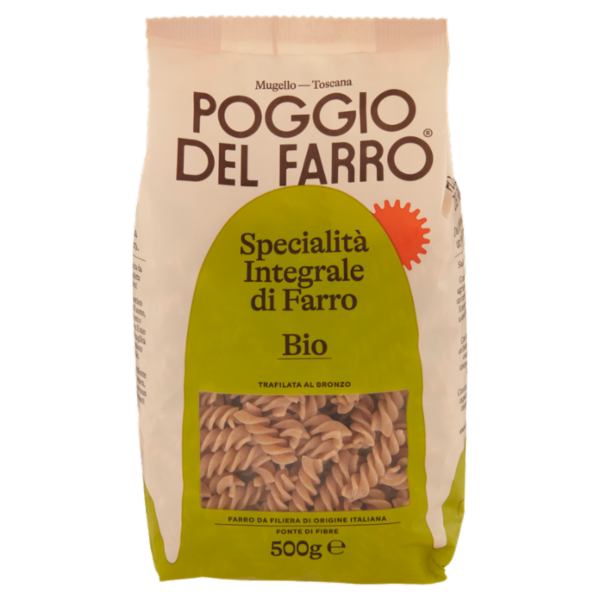Poggio del Farro Specialità Integrale di Farro Bio Fusilli 500 g
