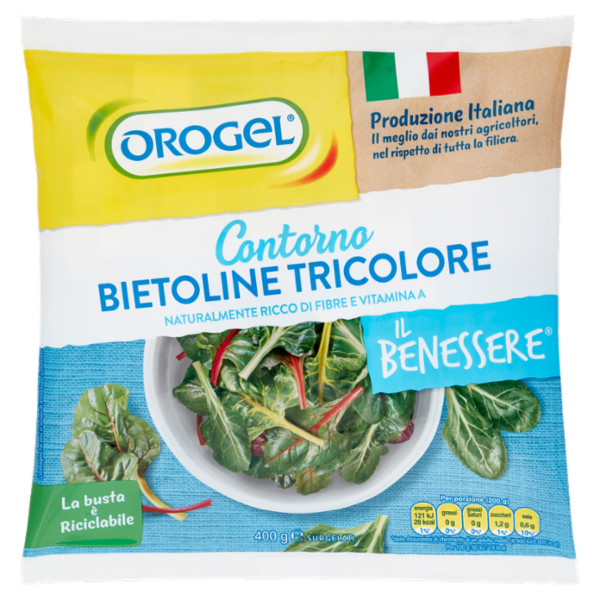 Orogel Il Benessere Contorno Bietoline Tricolore Surgelati 400 g