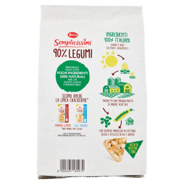 Doria Semplicissimi Legumi e Riso con Ceci, Lenticchie e Piselli 60 g
