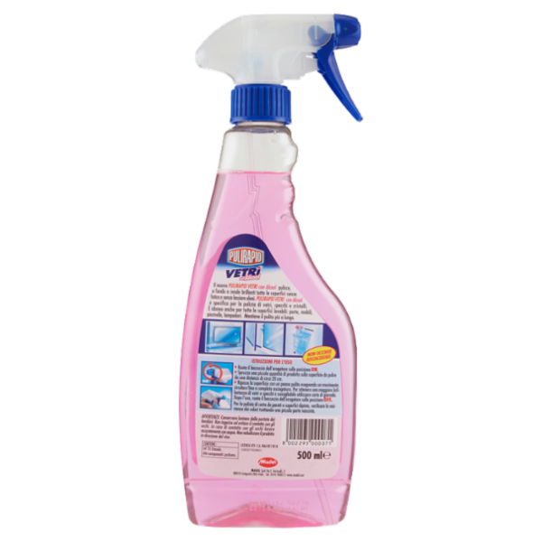 Pulirapid Vetri con alcool 500 ml