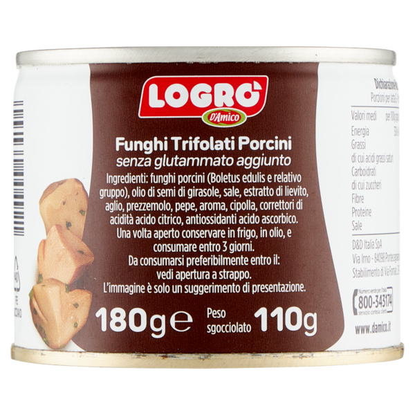 Logrò Funghi Trifolati Porcini 180 g