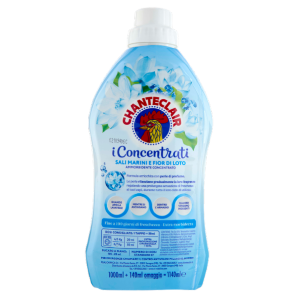 Chanteclair i Concentrati Sali Marini e Fior di Loto Ammorbidente Concentrato 1140 ml