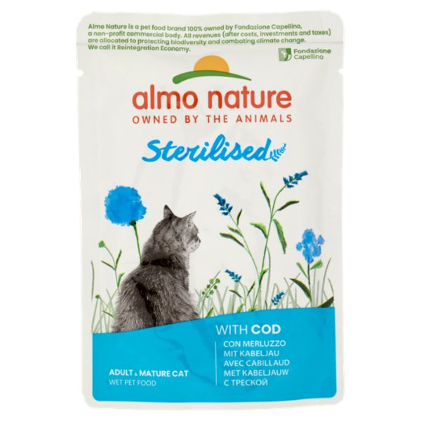 almo nature holistic Sterilized Adult Cat con Merluzzo 70 g