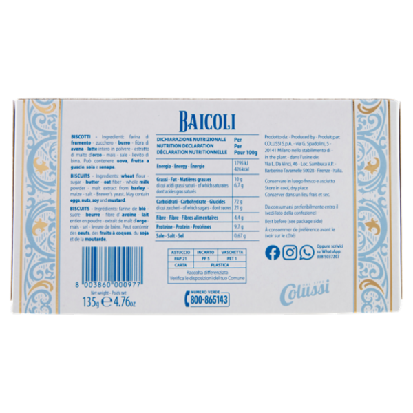 Colussi Baicoli 135 g