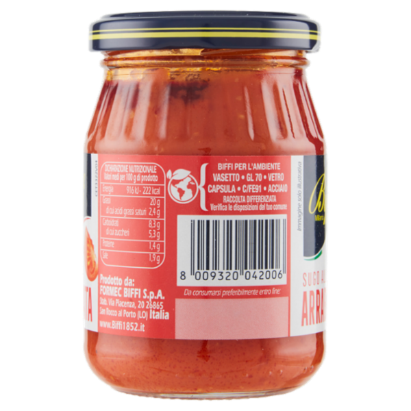 Biffi Che Sugo! Sugo alla Arrabbiata 190 g