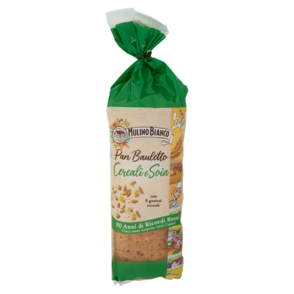 Mulino Bianco Pan Bauletto Cereali e Soia Pane Ideale per Panini 400g