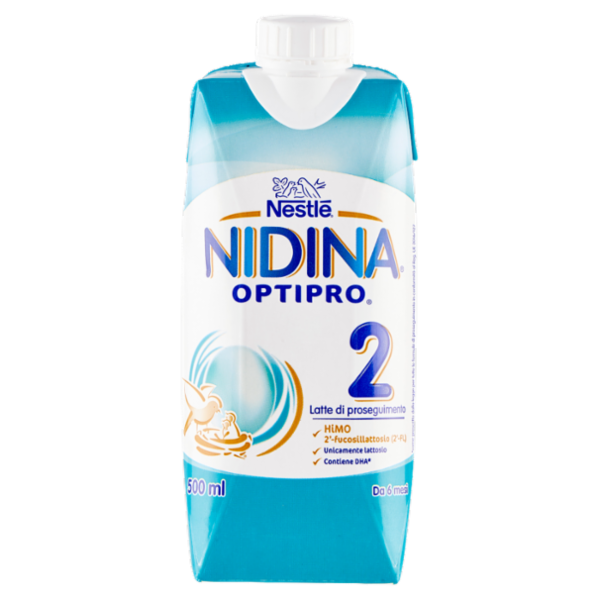 NESTLÉ NIDINA Optipro 2 da 6 mesi Latte di proseguimento liquido brick da 500ml