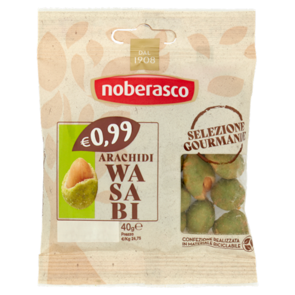 noberasco € 0,99 Arachidi Wasabi 40 g