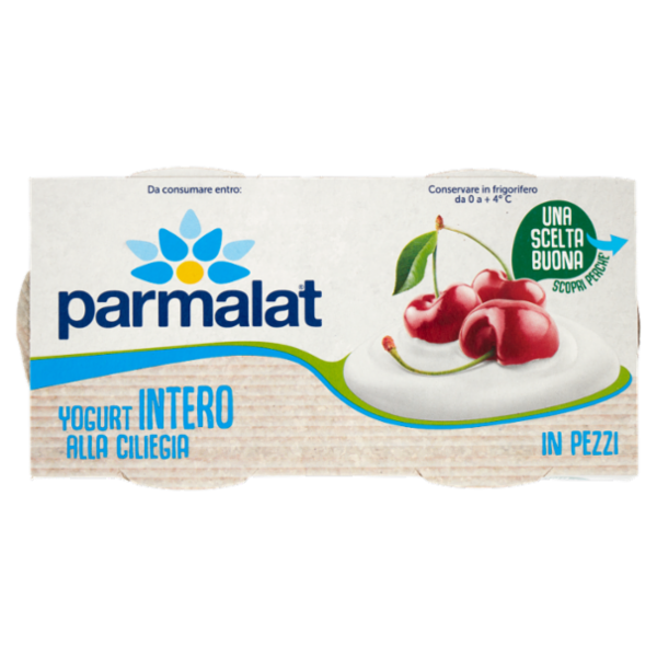 parmalat Yogurt Intero alla Ciliegia in Pezzi 2 x 125 g