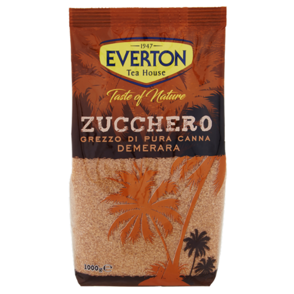 Everton Taste of Nature Zucchero Grezzo di Pura Canna Demerara 1000 g