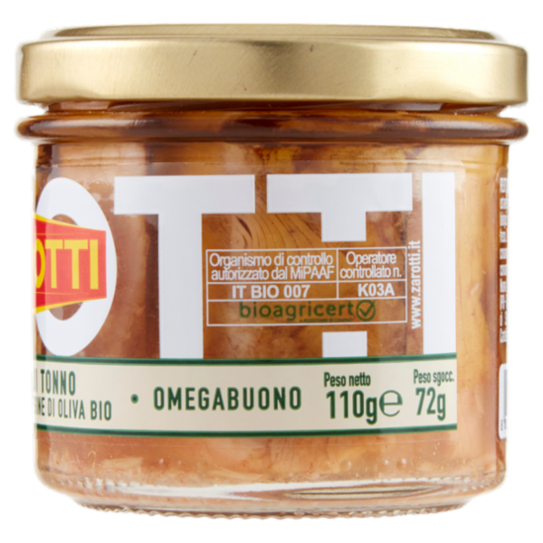 Zarotti Filetti di Tonno in Olio Extravergine di Oliva Bio 110 g