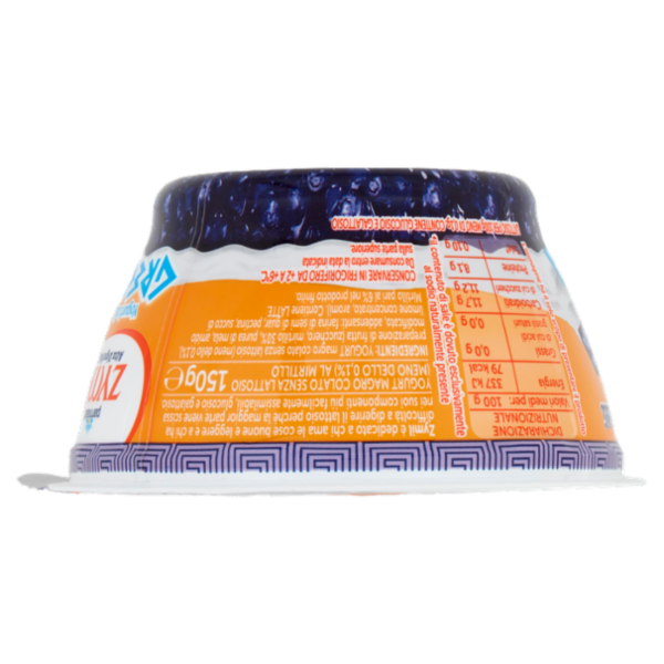 ZYMIL Alta Digeribilità Senza Lattosio Yogurt alla Greca Zero Grassi Mirtilli 150 g